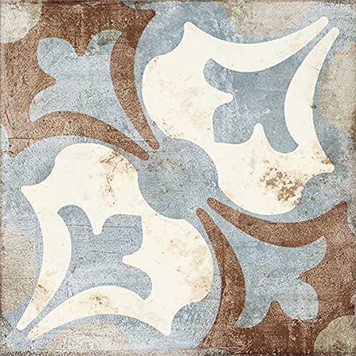 Brown or Blue Tile Print Floor Mat (5 Sizes)